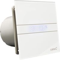 Cata E-150 Gth Estrattore da Bagno Serie e Glass Ventola Silenziosa Aspiratore Aria Bianco 6 Pezzi