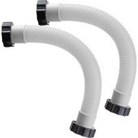 Lot de 2 tuyaux de rechange pour pompe de filtre de piscine de 38 mm, accessoire de tuyau d'interconnexion pour pompe à filtre pour Intex