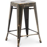 Sgabello da bar - Design industriale - 60cm - Nuova edizione - Stylix Bronze metallizzato