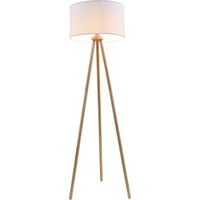 Stoff Stehleuchte Ø 45,5 cm 1x exkl E27 60W weiß