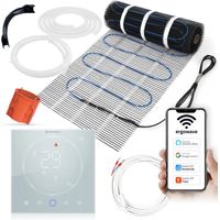 Heizmatte 7 m² – 160 W/m² + WiFi-Thermostat Ergowave CLEAR, Heizmatte