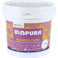 Pittura murale quarzo puro interni esterni finitura opaca linea biopura cromika formato 5 lt - confezione 1