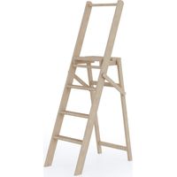 Escabeau en bois de hêtre 4 marches – Hauteur de travail 76 cm – Charge max 120 kg – Compact et pliable – Made in Italy – Colombo