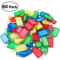 Étiquettes colorées, porte-clés en plastique, étiquettes d'identification pour bagages, étiquettes d'identification, étiquettes en plastique pour bagages
