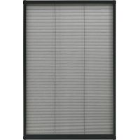 Moustiquaire plissée pour fenêtre Aluminium Anthracite 80x160cm