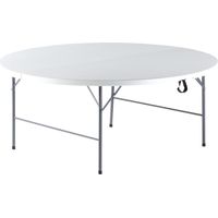 Tavolo Catering Rotondo Pieghevole Ø181cm Morel Bianco