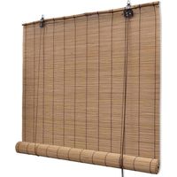 241331 Brown Bamboo Roller Blinds 150 x 220 cm vidaXL