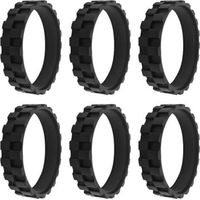Lot de 6 pneus pour aspirateur robot, pièces de rechange pour robots, aspirateur de sol, roues de robot, pneus de rechange pour aspirateur, kit de brosses à rouleaux, roues de rechange pour aspirateur