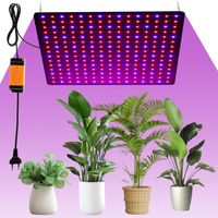 Lampe pour Plantes D'intérieur 225 LEDs 1000W Lampe de Croissance Spectre Complet con 4 Crochet Lampe de Croissance LED pour Plantes de Serre, Légumes, Fleurs (Rosso+Blu)