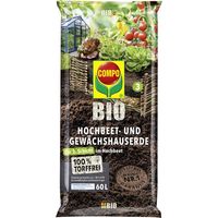 COMPO BIO Hochbeet- und Gewächshauserde torffrei, 60 Ltr