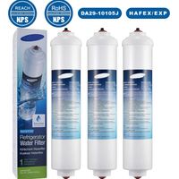 Lot de 3 filtres à eau d'origine DA29-10105J - Accessoires pour réfrigérateurs/congélateurs AEG, Bosch, Samsung, Electrolux, Siemens et autres marques