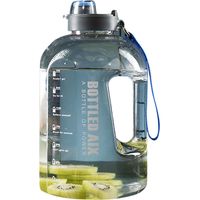Garrafa de água portátil, 2200ml / Ideal para desporto e campismo - Azul.