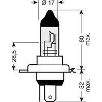 Ampoule H4 Cool Blue - 12V 60/55W P43t