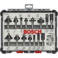 Coffret 15 fraises mixtes ‡ queue de 8 mm Bosch