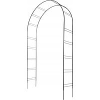 KADAX Pergola de Jardin Arquée, Métal, pour Fleurs, Roses, 255 cm
