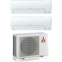 Climatiseur réversible Dual-split MITSUBISHI Electric MSZ-HR 12000+12000 avec MXZ-2HA50VF R-32 Wi-Fi Optional 12+12 - New