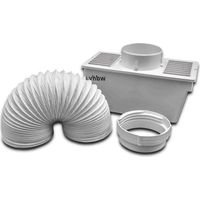 Vhbw – Condenseur pour sèche-linge Electrolux 50294700005 – Tuyau d'évacuation et pince inclus – Dimensions 27,5 x 13 x 16,5 cm – Plastique blanc