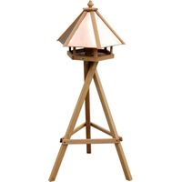 Dobar Vogelhaus mit Kupferdach 53,5 x 53,5 x 40 cm Vogelhaus