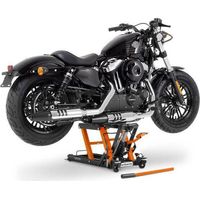 Moto Pont elevateur ciseaux ConStands Mid-lift L Pont hydraulique pour Chopper 680kg orange