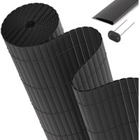 PVC Sichtschutz für Balkon Zaun SolVisionP12, 160x300cm, Anthrazit