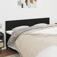 vidaXL Têtes de lit Noir 160x5x78/88 cm Tissu