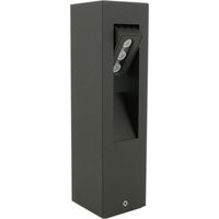 Applique murale LED 3W 280x76x76mm anthracite tête orientable lumiere chaud 3000K 300lm 230V exterieure IP44 FILO ARLUX