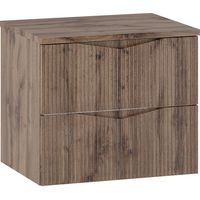 Waschtischunterschrank 60.6cm Tao mit 2 Schubladen, Holzoptik