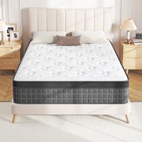 Matelas 120x200cm Epaisseur 25cm 1 Place Matelas de Lit d'Adulte et d'enfant multifonctions Avec Poignée Portage 7 Zones de Confort Ferme Gris foncé