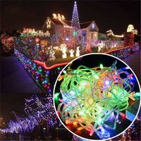 30M 300 LED Guirlandes Lumineuses Carnaval Mariage Extérieur Jardin Intérieur Éclairage, Guirlande LED Guirlande Lumineuse Guirlande Pour Arbre De Noël Décoration Gazebo Guirlande, Coloré