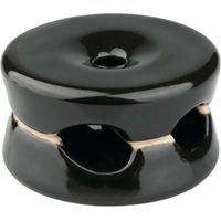 Colliers Porcelaine Double F-line Fixation électrique Double En Porcelaine Noire - F-line