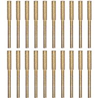 20pcs tailleur de trononneuse Burr Grinceing Head Rotating File Afftage d'outils Kitgold 4mm