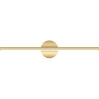 Lampe LED pour miroir de salle de bain, lampe de vanité moderne, lampe de vanité de salle de bain, lampe murale de vanité de baignoire en métal doré, 40 x 13 x 6 cm, lumière blanche 10 W