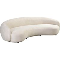 HOME DELUXE - Divano CASARA 258 x 128 x 72 cm - Tessuto intrecciato beige