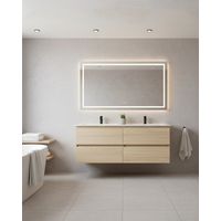 Meuble de salle de bain Soren Bois Clair 120 cm – Double vasque