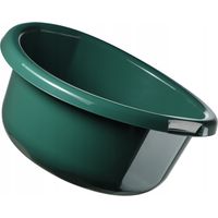 KADAX Bacinella in plastica per lavare a mano panni e stoviglie, caratterizzata da una forma rotonda e manici ergonomici (2,5 l, verde)