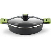 Casserole basse avec couvercle en fonte d'aluminium 32cm prior 400532 bra