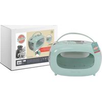 Caja de transporte - M PETS - SIXTIES Classic - Asa - Mochila - Apertura trasera - 5 kg máx - Azul