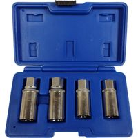 Juego de vasos para tornillos rotos Silver, 4 piezas, 6/8/10/12 mm, herramientas especializadas para extraer tornillos y espárragos dañados.