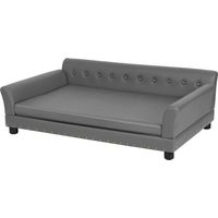 Bingo Paw – Canapé pour chien grand modèle en simili cuir – Confortable et facile à nettoyer – Dimensions 120x74x40cm – Pour chiens jusqu'à 100kg
