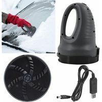 Electric Car Ice Scraper, USB Charging Window Defroster, Easy to Use, Fast and Time Saving, Black