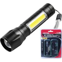 Dekton LED Torch 100 Lumens 100m Flashlight USB Rechargeable With Case