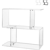 Table d'appoint mobile en plexiglas transparent pour salon Viceversa - Transparent