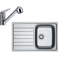 Franke - Set de cuisine N105, évier en inox SKN 611-78 et robinet FC 9547.031, chrome 101.0731.386