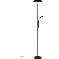 LED Stehlampe Standleuchte Bürolampe Schwarz dimmbar Fernbedienung H 183 cm
