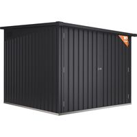 Fahrradgarage Metall 4 Fahrräder 4,2m2 Nyon – 206x204x163cm - 4 Fahrradspuren enthalten - Breite Doppeltüren