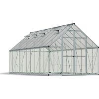 Greenhouse Balance 8 x 20 Extended - Polycarbonate - L607 x W244 x H229 cm - Silver