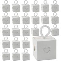 Boîte cadeau en carton kraft – 30 unités, idéale pour bonbons de mariage, chocolats ou bijoux, format pratique 12 x 9 x 5 cm