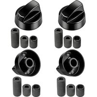 Bouton De Commande Universel Noir Pour Toutes Les Marques De Fours, Cuisinières Et Plaques De Cuisson (Paquet De 4)