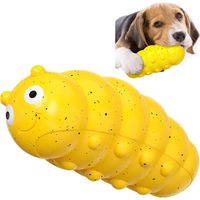 Jouets indestructibles pour chiens, jouets à mâcher pour chiens à mâchoires puissantes, jouets interactifs et résistants qui couinent pour chiens moyens/grands (Jaune)