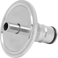 Adaptateur de Brasage Tri-Clamp 1.5" à Raccord à Bille pour Brassage de Bière, Accessoire Brasseur